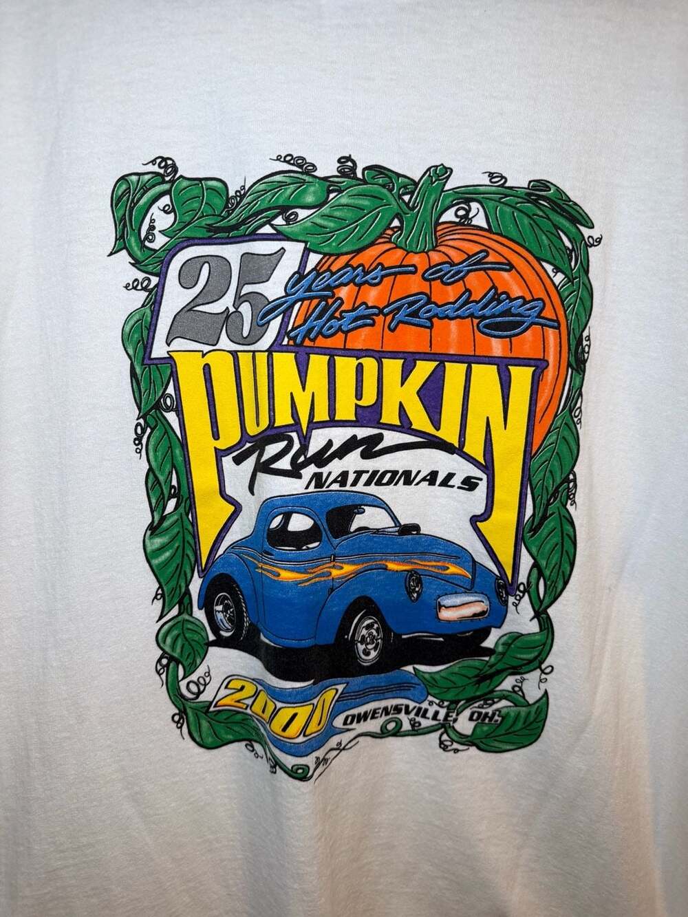 Vintage 2000 Fastiques Rod & Custom Pumpkin Run Nationals T-Shirt XXL